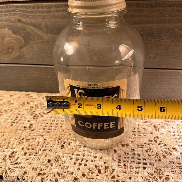 Vintage 1940s KUALITY KUP GRAPHIC COFFEE JAR 2 POUND EMPORIA KANSAS - Picture 12 of 12
